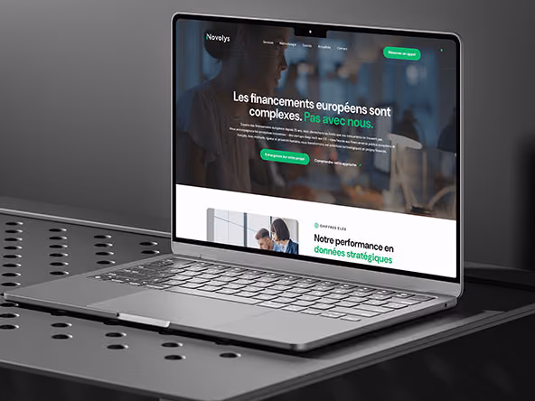 Site vitrine de la société Novolys