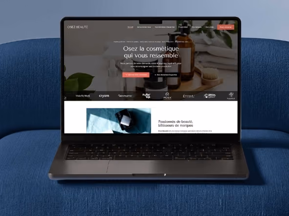 Site vitrine de la société Osez Beauté